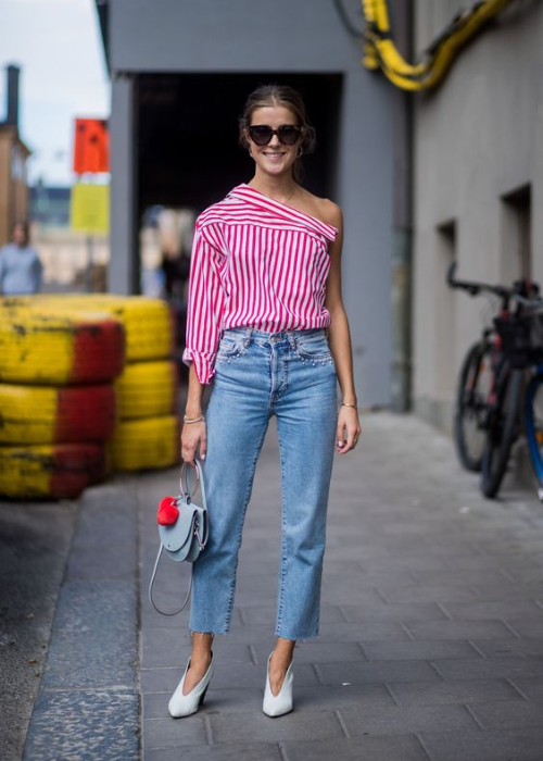 Ankle-Cropped Jeans